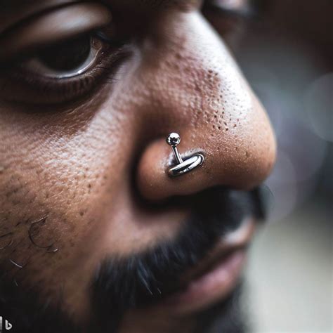 nose piercing men|nose piercing meaning for men.